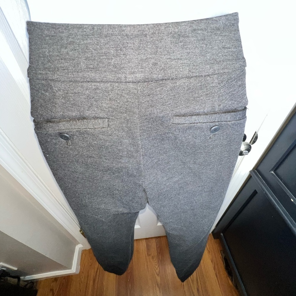 Loft Women’s 8 Charcoal Gray Original Flare Leg Ponte Trouser Dress Pants M - Picture 14 of 16